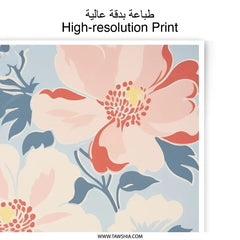 Floral Photographic Print, Botanical Wall Art, Flower Print, Pastel Home Decor, Feminine Art, Living Room Art, Floral Art, Blossom Art - Tawshia