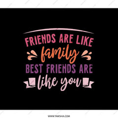 Friends Family Backpack, Best Friend Backpack, Friendship Quote Gift, Trendy School Backpack, Gift for Bestie, Backpack for Friends - Tawshia