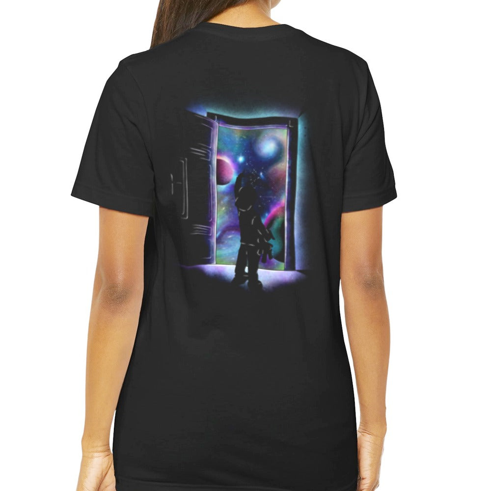 Astronaut Silhouette at Doorway Graphic T-Shirt product