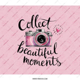 Pink Camera BackPack, Collect Beautiful Moments Back Pack, Photography Lover Gift, Cute BackPack for Girls, Travel Backpack, Everyday - Tawshia