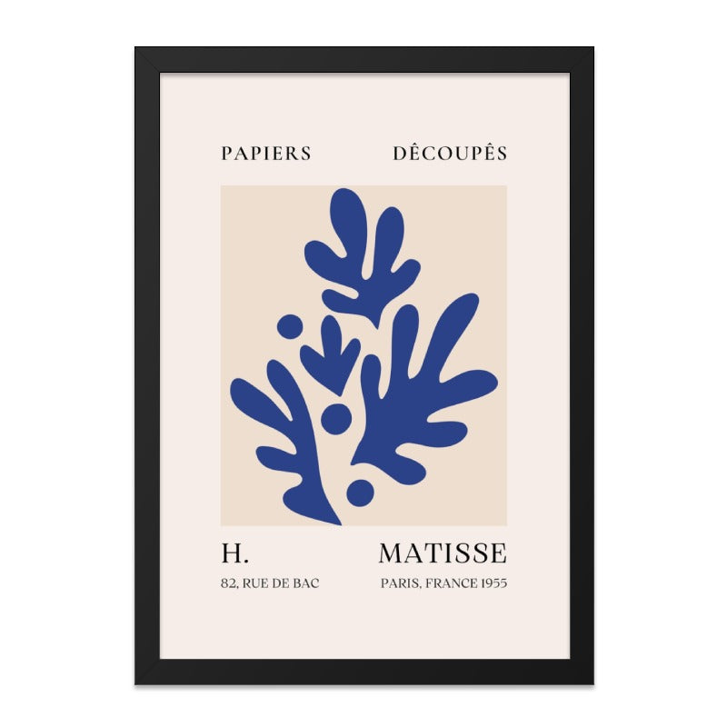 Henri Matisse Wall Art, Cutouts Print, Abstract Art, Blue Shapes Poster, Modern Home Decor, Gallery Wall Art, Matisse Exhibition Print - Tawshia