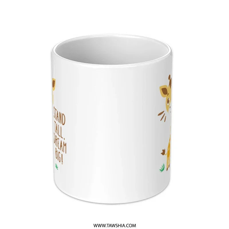 Stand Tall Dream Big Giraffe Artwork Mug product type