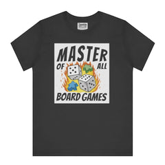 Master of All Board Games Graphic Black Shirt product type