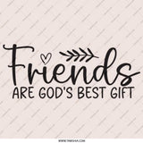 Friends are God's Best Gift Pinback Button, Christian Gift Button, Friendship Button, Inspirational Pinback Button, Best Friend Gift - Tawshia