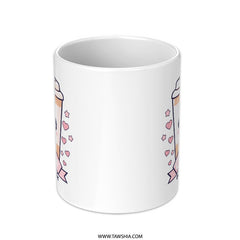 Coffee and Friends Mug, Cute Kawaii Mug, Coffee Lover Gift, Friendship Mug, Unique Coffee Mug, Gift for Best Friend, Drinkware - Tawshia