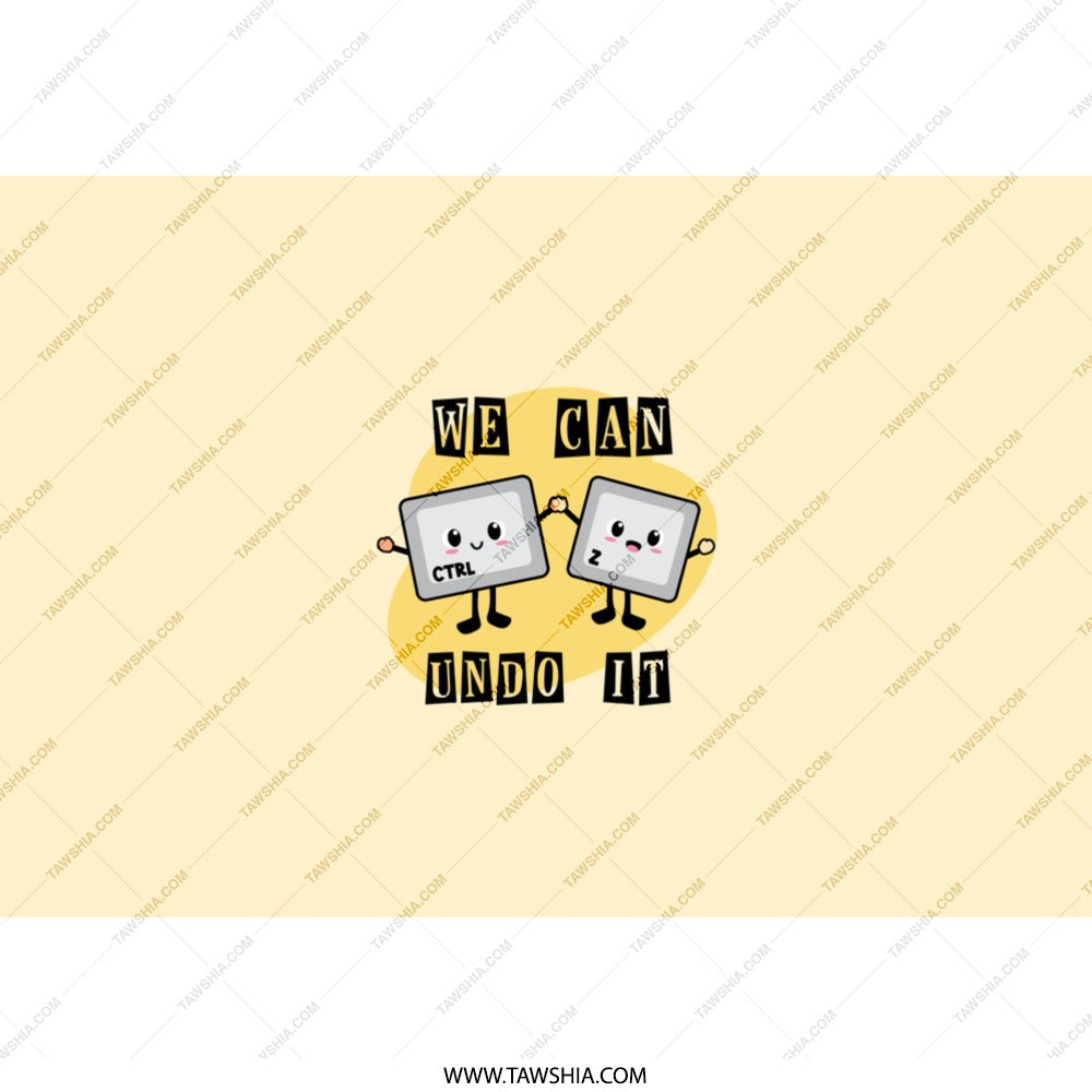 We Can Undo It Tumbler, Computer Keyboard Pun, Funny Gift, Ctrl Z, Tech Humor, Geeky Present, Programmer Gift Idea - Tawshia