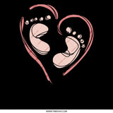 Heart Shape Baby Footprints Design product type