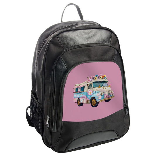 Floral Van Backpack, Hippie Bus Backpack, Cute Backpack, Trendy Backpack, Kids Backpack, School Backpack, Travel Backpack - Tawshia