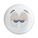 Tired Eyes Pinback Button, Cartoon Expression Button, Funny Gift, Unique Pin, Collectible Button, Backpack Button, Jacket Pin - Tawshia