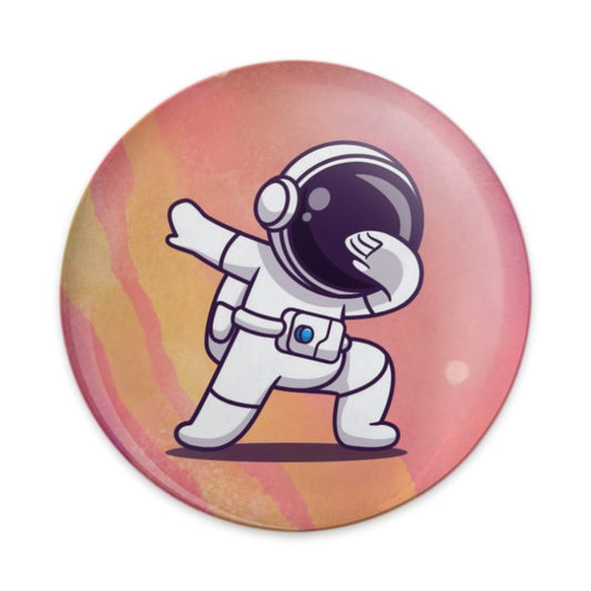 Dabbing Astronaut Pinback Button, Cool Space Badge, Unique Outfit Accessories, Fun Gift Idea, Collectible Button, Outer Space Theme - Tawshia