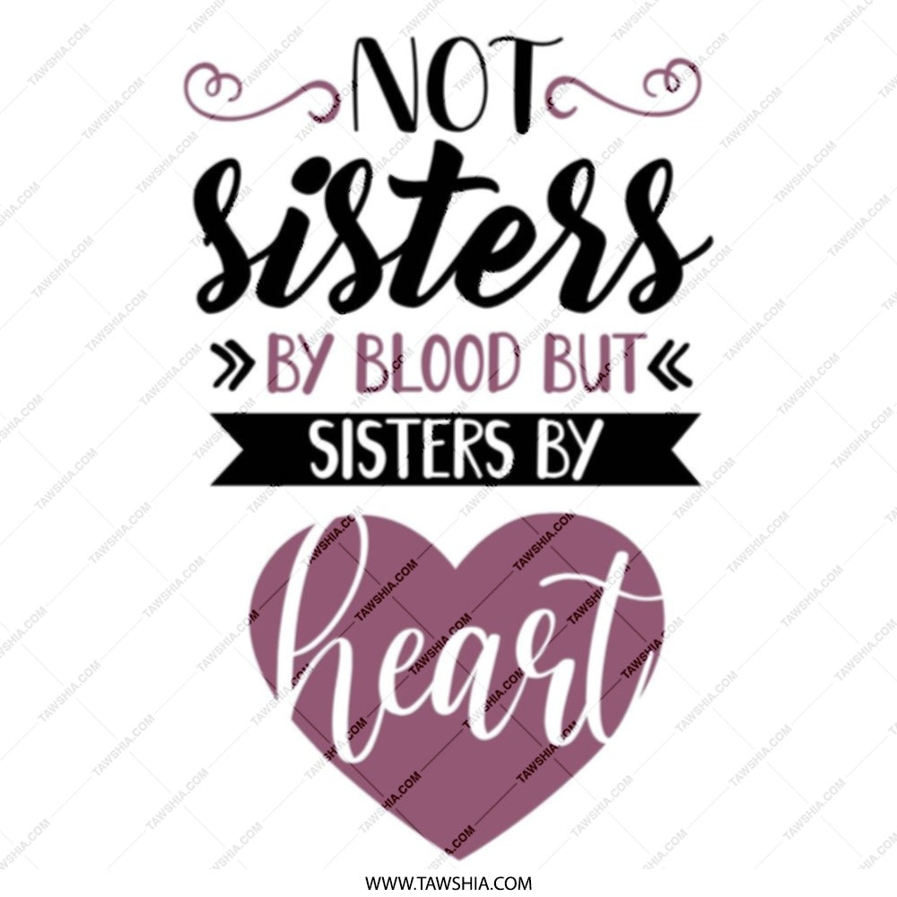 Not Sisters By Blood Tote Bag, Sisters By Heart Gift, Best Friend Present, Family Love Tote Bag, Sisterhood Gift, Friendship Tote Bag - Tawshia