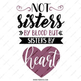 Not Sisters By Blood Tote Bag, Sisters By Heart Gift, Best Friend Present, Family Love Tote Bag, Sisterhood Gift, Friendship Tote Bag - Tawshia