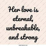 Eternal Love Pinback Button, Unbreakable Strong, Gifts For Her, Motivational Quote Pin, Inspirational Badge, Trendy Pinback Button - Tawshia