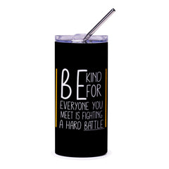 Be Kind Tumbler, Inspirational Gift, Motivational Quote, Positive Saying, Tumblers For Women, Gift For Her, Tumbler With Straw - Tawshia