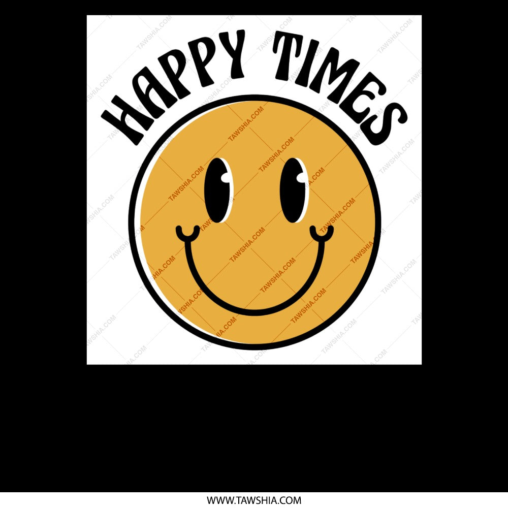Happy Times Smile Face Graphic Art product