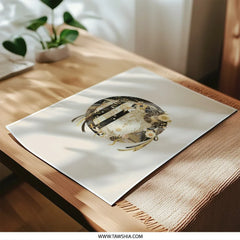 Floral Circle Photographic Prints, Abstract Flower Design, Unique Wall Art, Home Decor Prints, Modern Art Prints - Tawshia