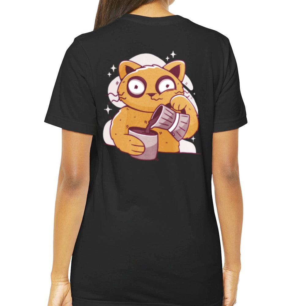 Adorable Cat Baking Fun Graphic Tee Shirt product type