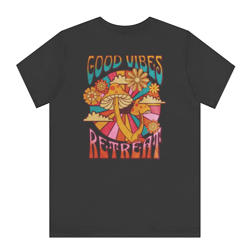 Good Vibes Retreat Colorful Graphic Tee product