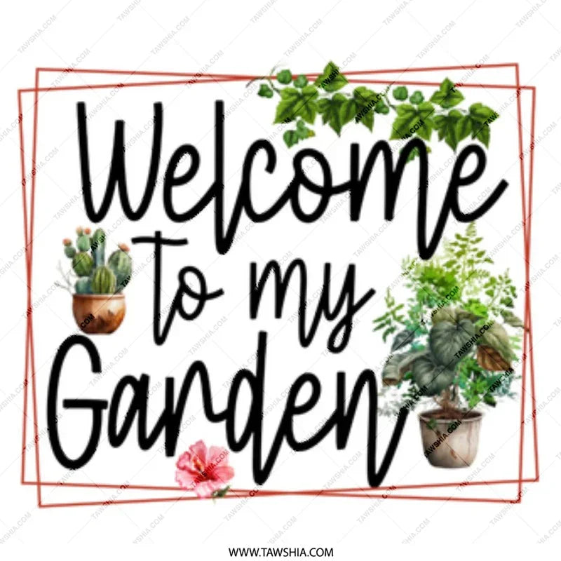 Welcome to My Garden Mug, Plant Lover Gift, Gardening Coffee Mug, Home Decor, Gift For Gardener, Cute Plant Mom Mug, Houseplant Mug - Tawshia