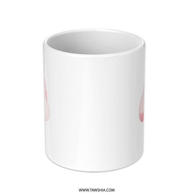 Pink Tree Mug, Watercolor Tree Mug, Feedback Mug, Custom Coffee Mug, Unique Gift Idea, Tea Mug, Art Mug - Tawshia