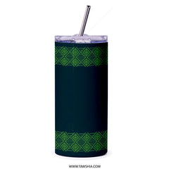 Stylish Green Geometric Pattern Tumbler Product