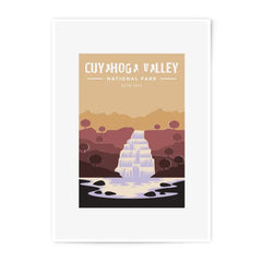 Cuyahoga Valley National Park Photographic Print, Travel Poster Art, Landscape Photo, Waterfall Scenery, Nature Wall Decor - Tawshia
