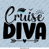 Cruise Diva Pinback Button, Vacation Gift, Travel Accessory, Cruise Lover, Ocean Trip, Cruise Ship, Nautical Pin, Cruise Accessories - Tawshia