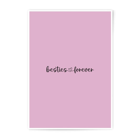 Besties Forever Photographic Prints, Friendship Wall Art, Minimalist Decor, Best Friend Gift, Sister Gift, Trendy Prints - Tawshia