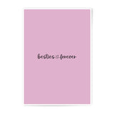Besties Forever Photographic Prints, Friendship Wall Art, Minimalist Decor, Best Friend Gift, Sister Gift, Trendy Prints - Tawshia