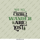 Not All Who Wander Pocket Mirror, Inspirational Quote Mirror, Travel Lover Gift, Wanderlust Mirror, Adventure Pocket Mirror, Gift Idea - Tawshia
