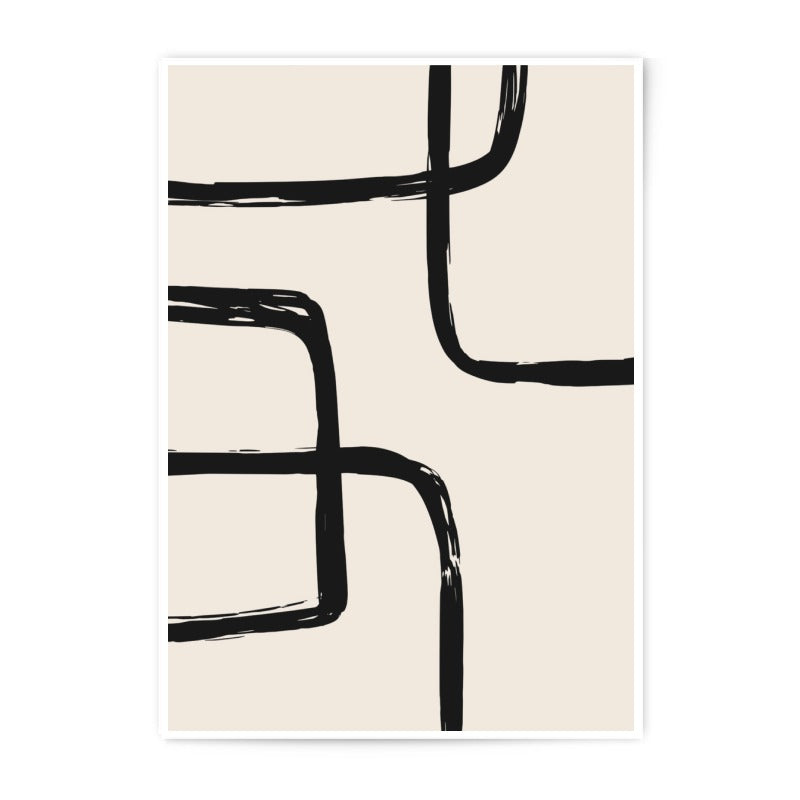 Minimalist Photographic Print, Abstract Line Art, Modern Wall Decor, Neutral Tone Art, Simple Graphic Design, Home Decor, Fine Art Print - Tawshia