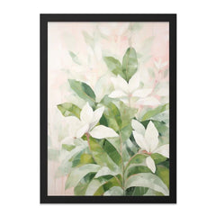 White Magnolia Wall Art, Floral Print, Botanical Art, Home Decor, Elegant Wall Hanging, Gift Idea, Nature Inspired Art, Magnolia Painting - Tawshia