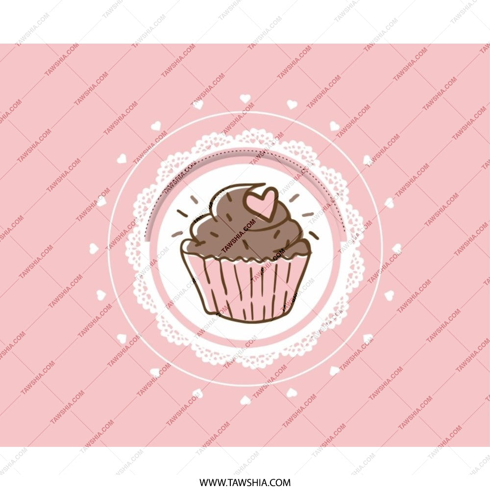 Cute Cupcake Mouse Pad, Sweet Treat Desk Accessory, Pink Mousepad, Heart Topping, Kawaii Decor, Gamer Mousepad, Office Gift - Tawshia