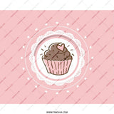 Cute Cupcake Mouse Pad, Sweet Treat Desk Accessory, Pink Mousepad, Heart Topping, Kawaii Decor, Gamer Mousepad, Office Gift - Tawshia