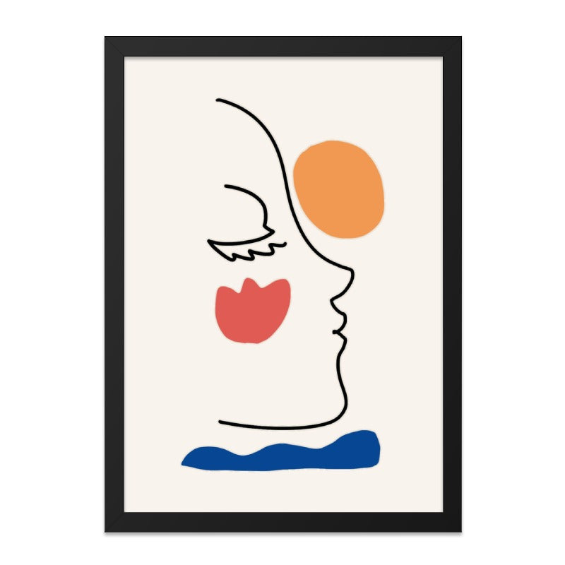 Abstract Face Wall Art, Minimalist Line Art Print, Woman Portrait Poster, Modern Home Decor, Contemporary Artwork, Unique Gift Idea - Tawshia