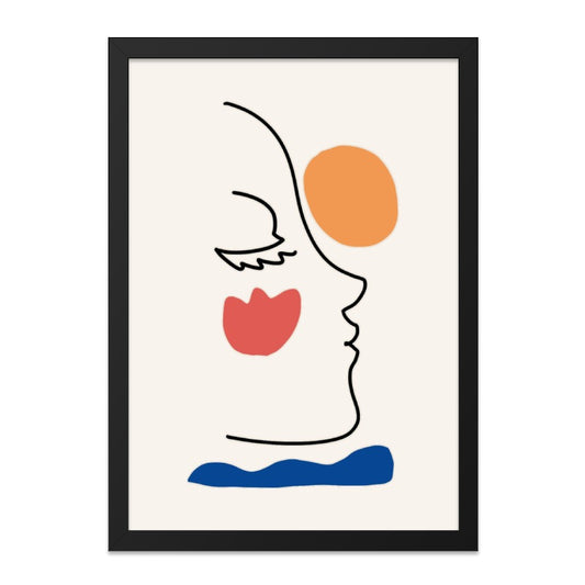 Abstract Face Wall Art, Minimalist Line Art Print, Woman Portrait Poster, Modern Home Decor, Contemporary Artwork, Unique Gift Idea - Tawshia