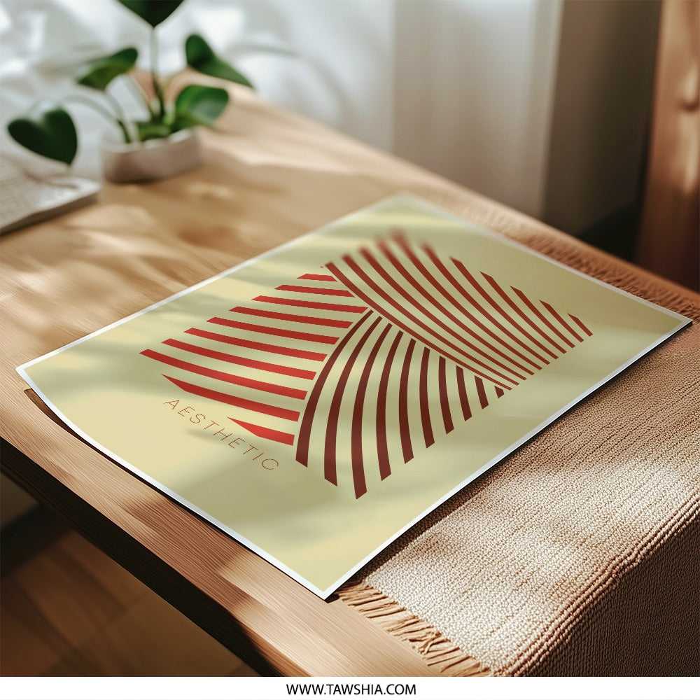 Aesthetic Lines Photographic Print, Minimalist Wall Art, Abstract Decor, Modern Art Print, Home Decor, Stylish Print - Tawshia