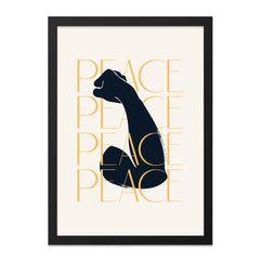 Peace Wall Art, Empowering Fist Print, Minimalist Decor, Protest Art, Inspirational Poster, Social Justice Artwork, Modern Home Decor - Tawshia