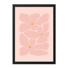 Pink Floral Wall Art, Abstract Flower Print, Modern Home Decor, Botanical Artwork, Minimalist Art Print, Floral Illustration - Tawshia