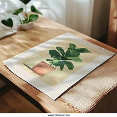 Fiddle Leaf Fig Photographic Print, Botanical Art Print, Indoor Plant Art, Houseplant Illustration, Home Decor, Wall Art - Tawshia