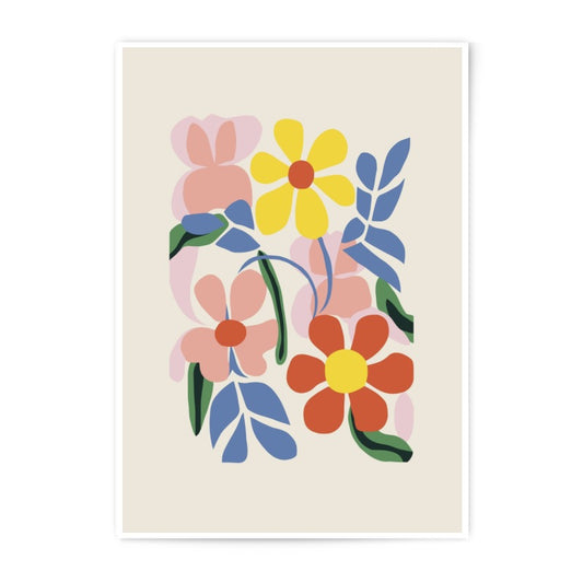 Floral Photographic Print, Modern Flower Wall Art, Colorful Botanical Print, Abstract Floral Art Print, Home Decor, Trendy Wall Decor - Tawshia