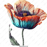 Colorful Poppy Pinback Button, Floral Badge, Artistic Flower, Botanical Jewelry, Trendy Accessory, Gift Idea, Vibrant Art Pin, Plant Lover - Tawshia