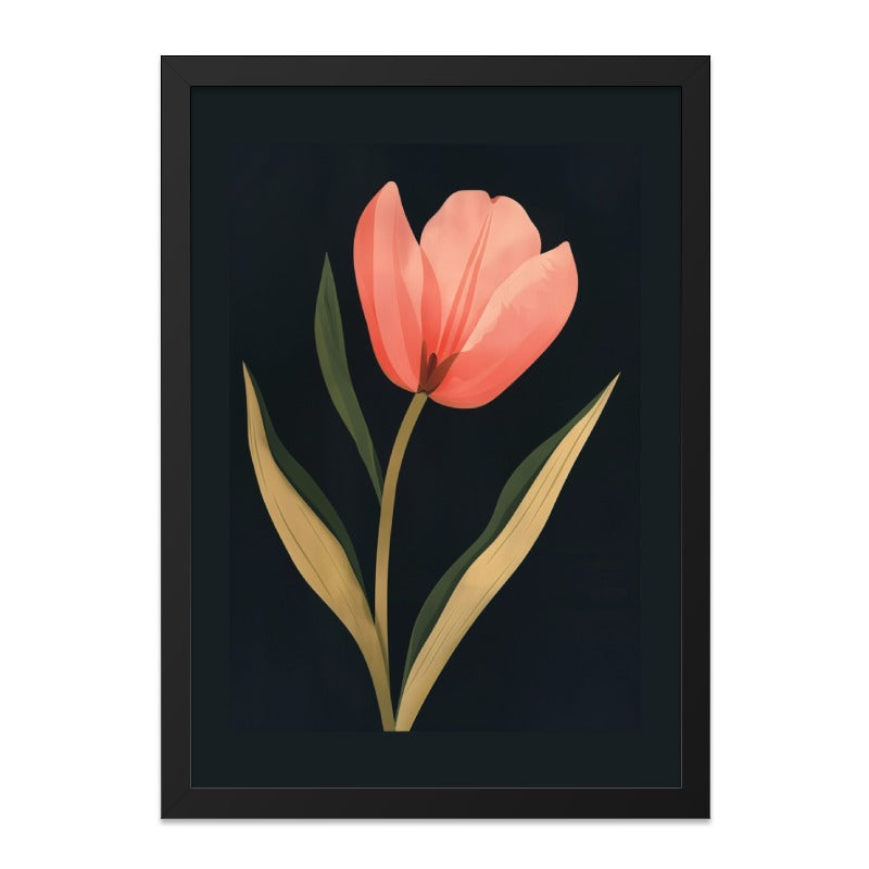 Tulip Wall Art, Floral Print, Botanical Home Decor, Modern Flower Art, Minimalist Decor, Elegant Wall Decor, Nature Inspired Art - Tawshia