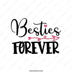 Besties Forever Tote Bag, Friendship Gift, Best Friend Present, Cute Tote Bag, Gift for Best Friend, Everyday Tote Bag - Tawshia