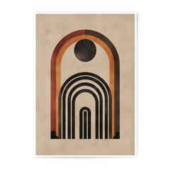 Modern Arch Photographic Print, Minimalist Rainbow Wall Art, Abstract Arches Photo, Boho Chic Art, Contemporary Home Decor, Neutral Tones - Tawshia