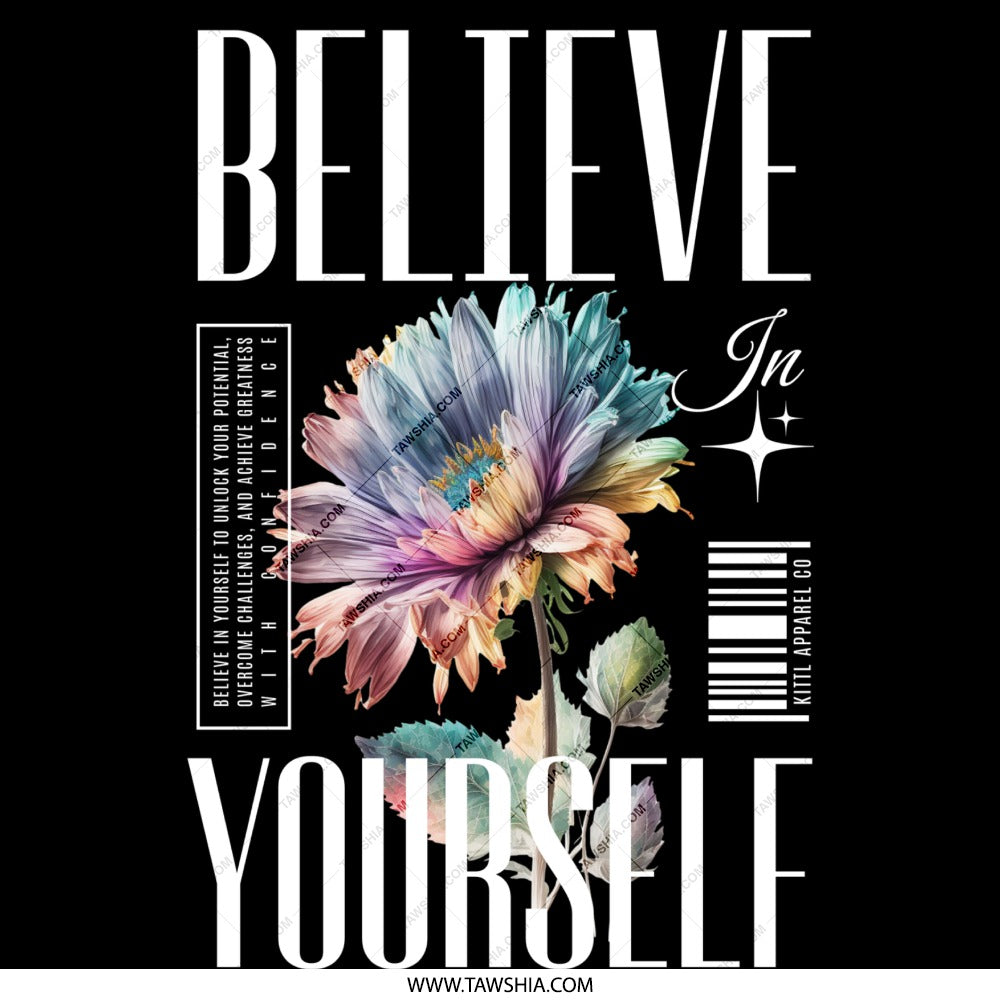 Believe In Yourself Motivational Flower product