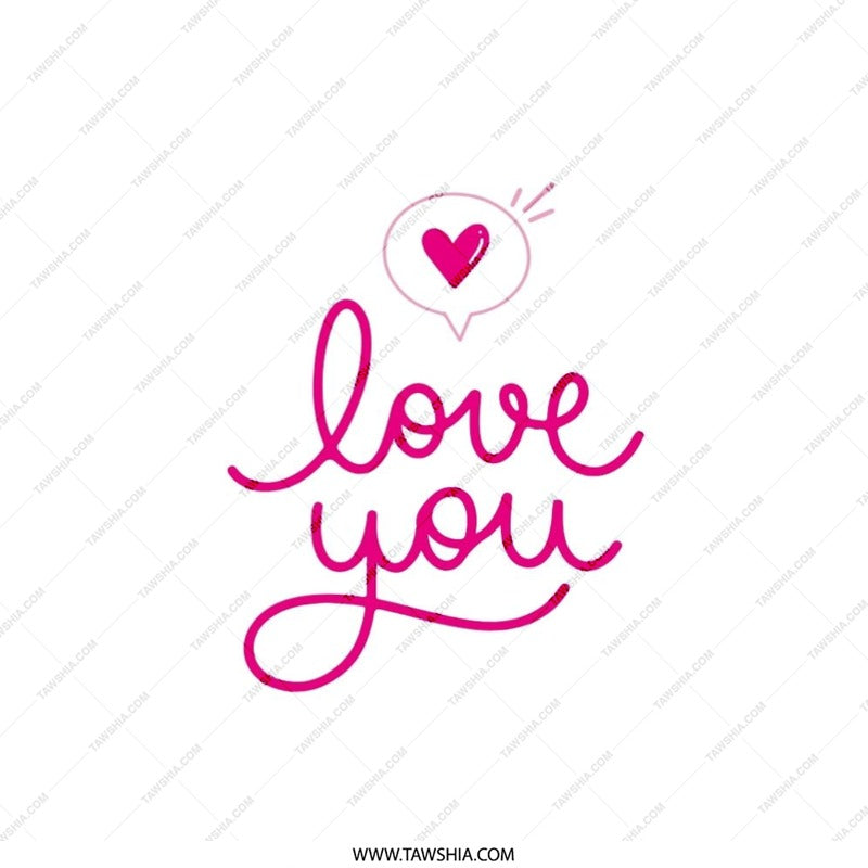 Love You Pillow, Heart Pillow, Valentines Day Pillow, Romantic Pillow, Gift for Her, Decorative Pillow, Couch Pillow, Throw Pillow - Tawshia
