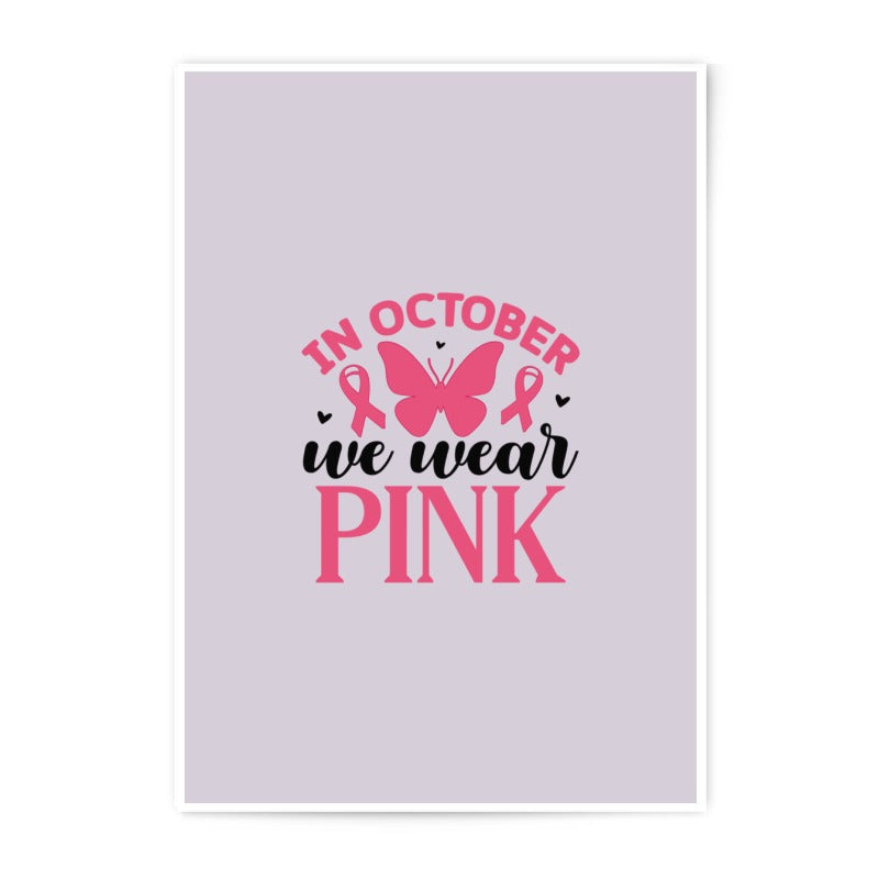 October Pink Ribbon Photographic Prints, Breast Cancer Awareness, Butterfly Wall Art, Inspirational Prints, Hope Prints, Gift for Her - Tawshia