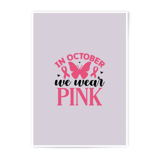 October Pink Ribbon Photographic Prints, Breast Cancer Awareness, Butterfly Wall Art, Inspirational Prints, Hope Prints, Gift for Her - Tawshia