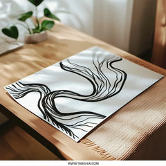 Abstract Lines Photographic Print, Minimalist Art, Black and White Wall Decor, Modern Home Art, Fine Line Art Print - Tawshia